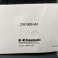 GENUINE KAWASAKI 99987-1152 Z1000 MOTORCYCLE OWNER'S MANUAL