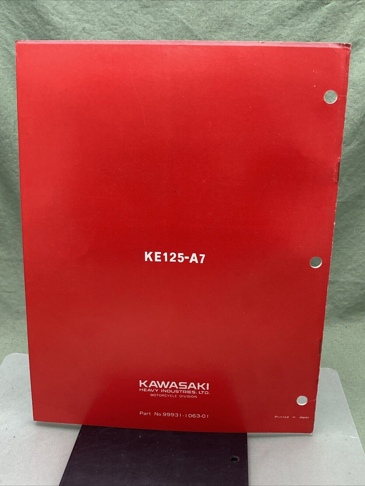 GENUINE KAWASAKI 99931-1063-01 KE125 MOTORCYCLE ASSEMBLY AND PREP MANUAL 1979