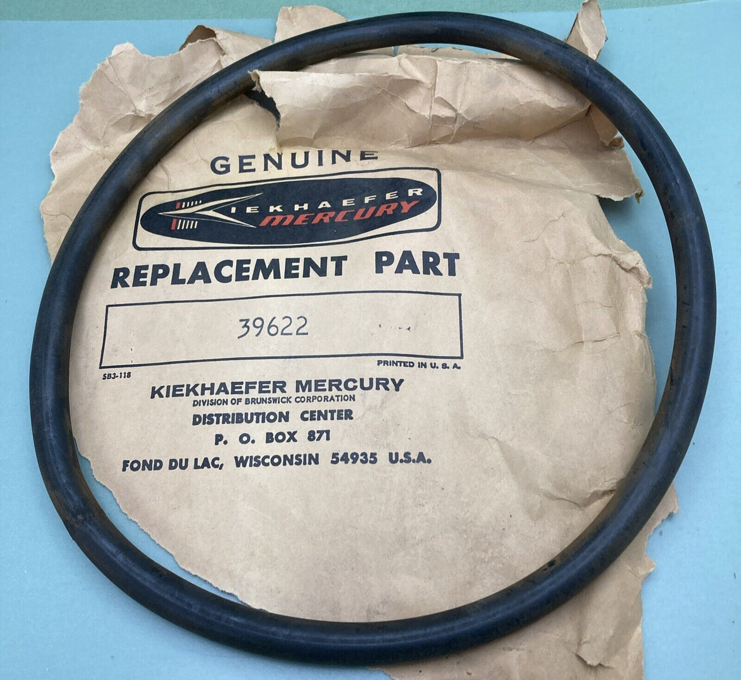 NEW GENUINE MERCURY 39622 SEAL RUBBER EX PLT BTM CWL OUTBOARD 35HP