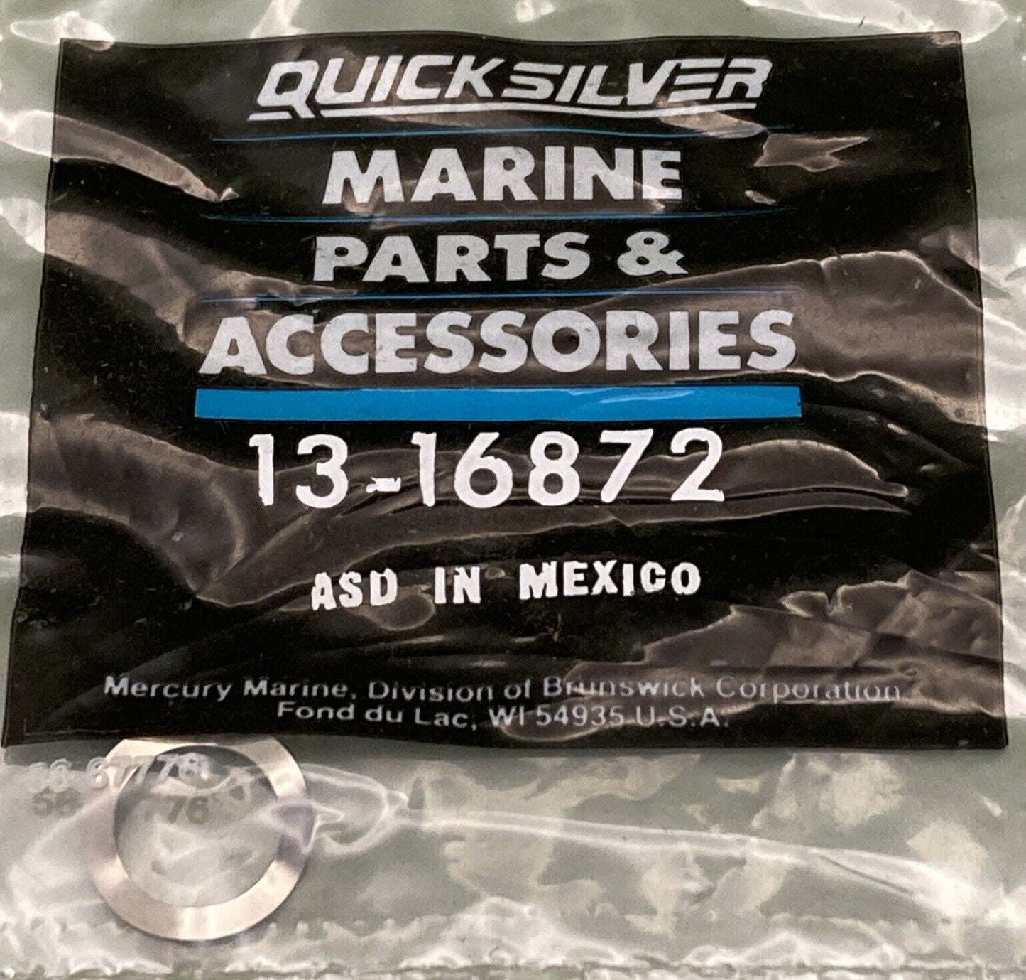 NEW GENUINE MERCURY QUICKSILVER 13-16872 WAVE WASHER