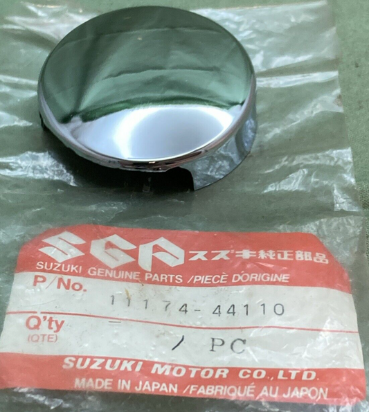 NEW GENUINE SUZUKI 11174-44110 CYLINDER HEAD COVER CAP SILVER