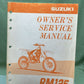 GENUINE SUZUKI 99011-36E52-03A OWNER'S SERVICE MANUAL RM125