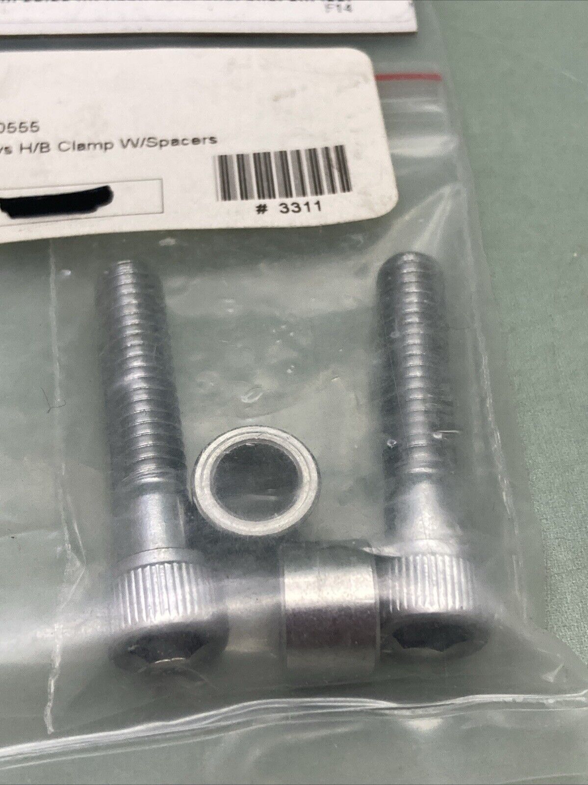 NEW DRAG SPECIALTIES 0603-0555 SCREWS H/B CLAMP WITH SPACERS, CHROME