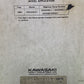 GENUINE KAWASAKI 99924-1114-01 SERVICE MANUAL KDX200