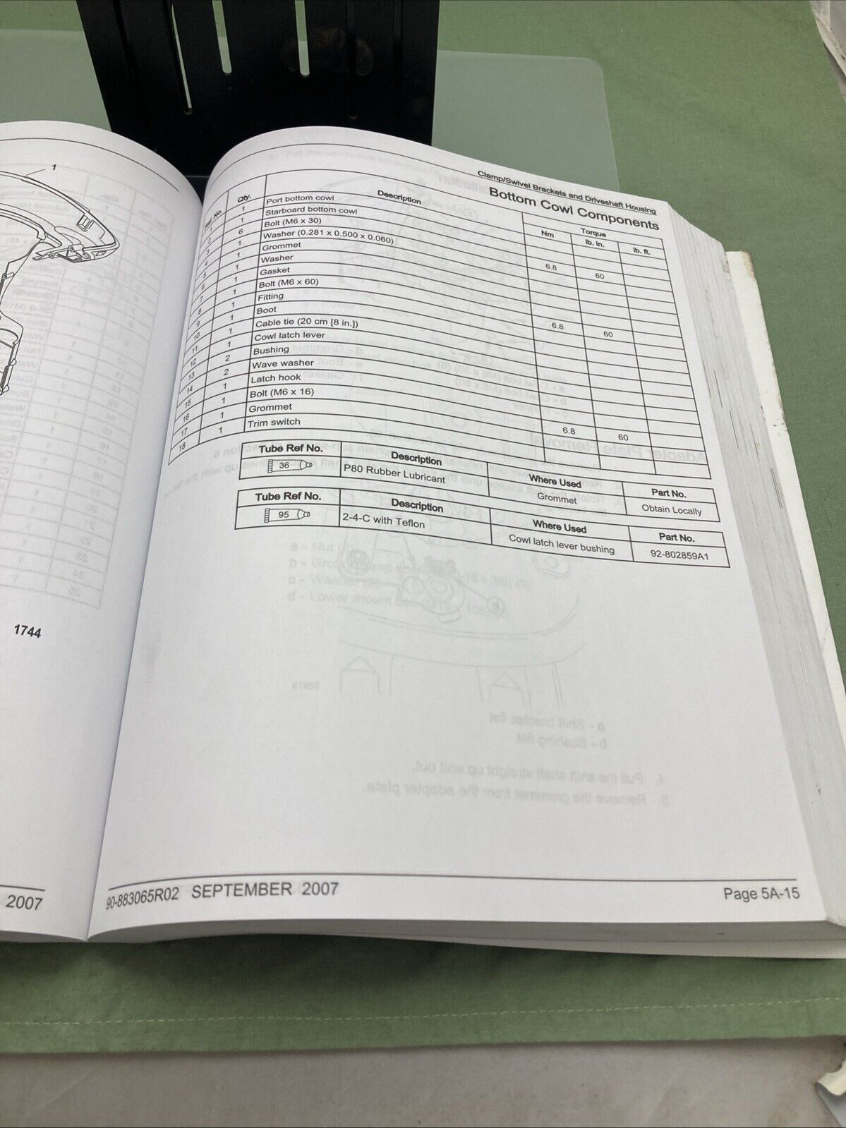 GENUINE MERCURY 90-883065R02 50/60 FOURSTROKE, 40/50/60 BIGFOOT SERVICE MANUAL