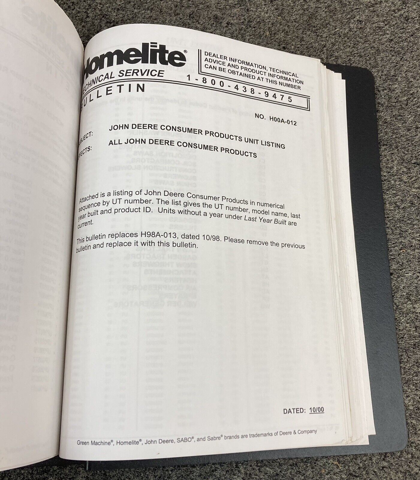 GENUINE HOMELITE PARTS LIST MANUALS AND ADDITIONAL INFORMATION