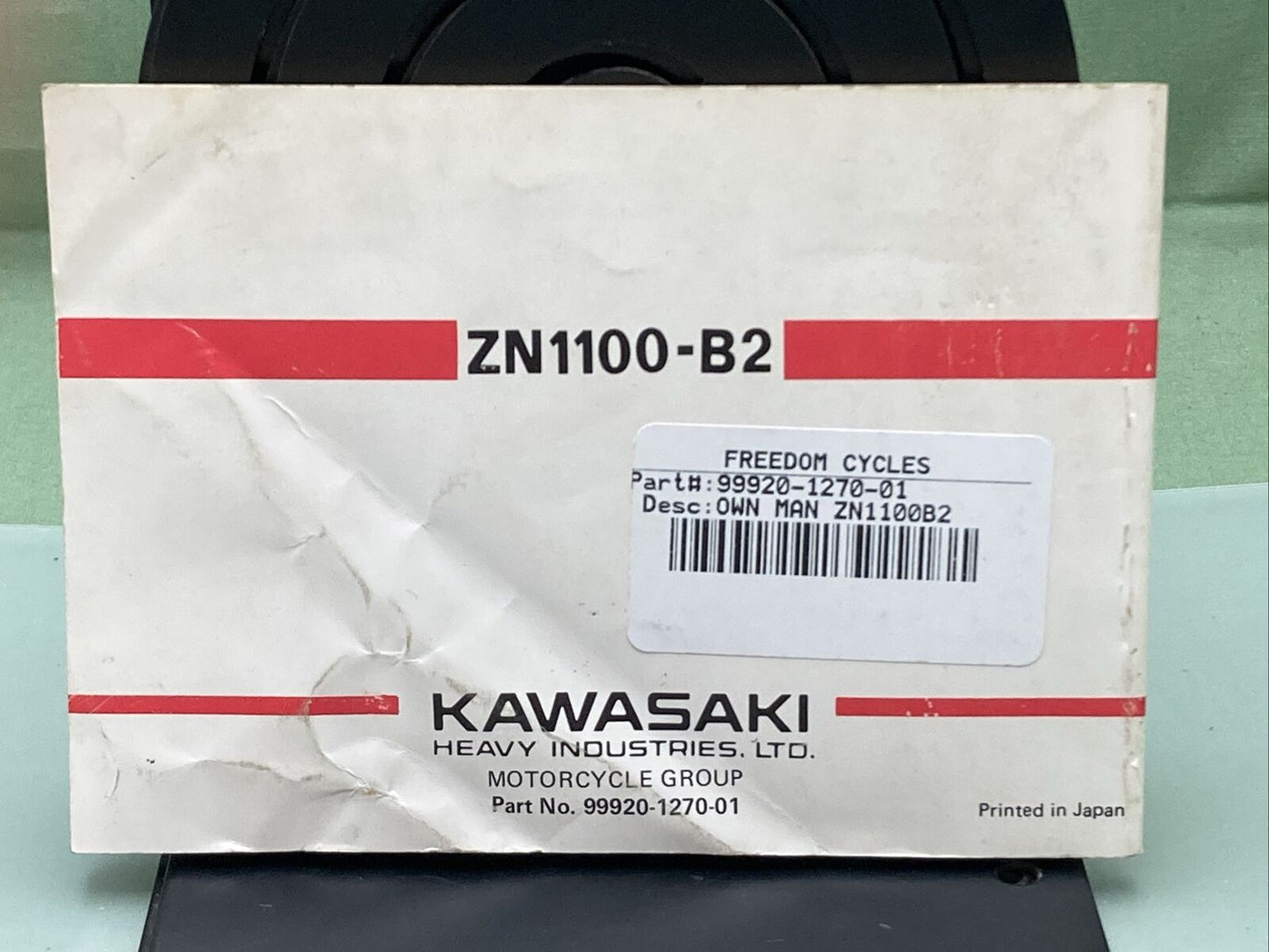 GENUINE KAWASAKI 99920-1270-01 LTD1100 OWNER'S MANUAL