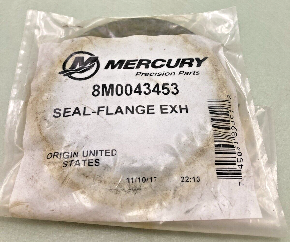 NEW GENUINE MERCURY QUICKSILVER 8M0043453 EXHAUST SEAL FLANGE