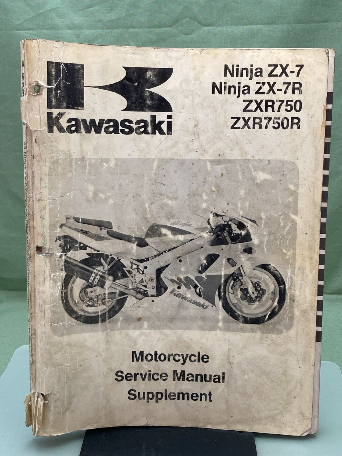 GENUINE KAWASAKI 99924-1160-51 NINJA ZX-7/ZX-7R ZXR750 SERVICE MANUAL SUPPLEMENT