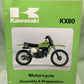 GENUINE KAWASAKI 99931-1023-01 KX80 MOTORCYCLE ASSY AND PREP MANUAL 1978