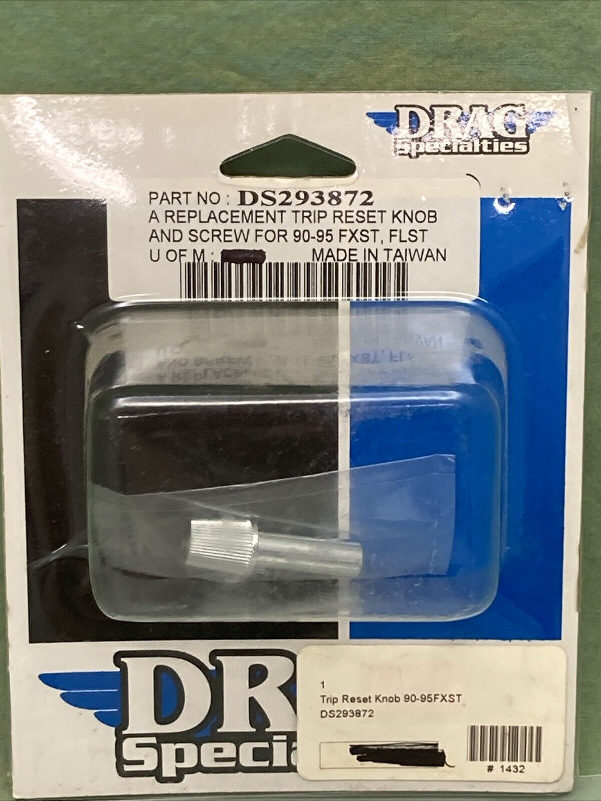NEW DRAG SPECIALTIES DS293872 TRIP RESET KNOB AND SCREW FOR 90-95 FXST, FLST