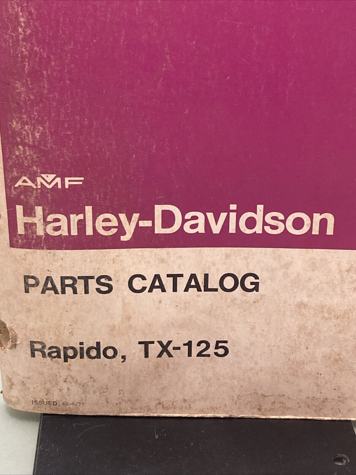 AMF HARLEY DAVIDSON 99450-73A RAPIDO, TX-125 PARTS CATALOG 1968-1973