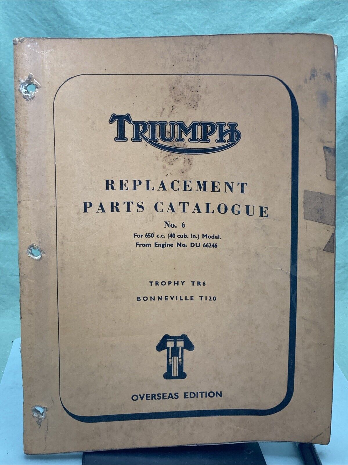 TRIUMPH REPLACEMENT PARTS CATALOGUE NO. 6