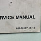 GENUINE YAMAHA LIT-18616-02-82 (L)Z150C,  (V)Z175C, VZ200C SERVICE MANUAL 2003