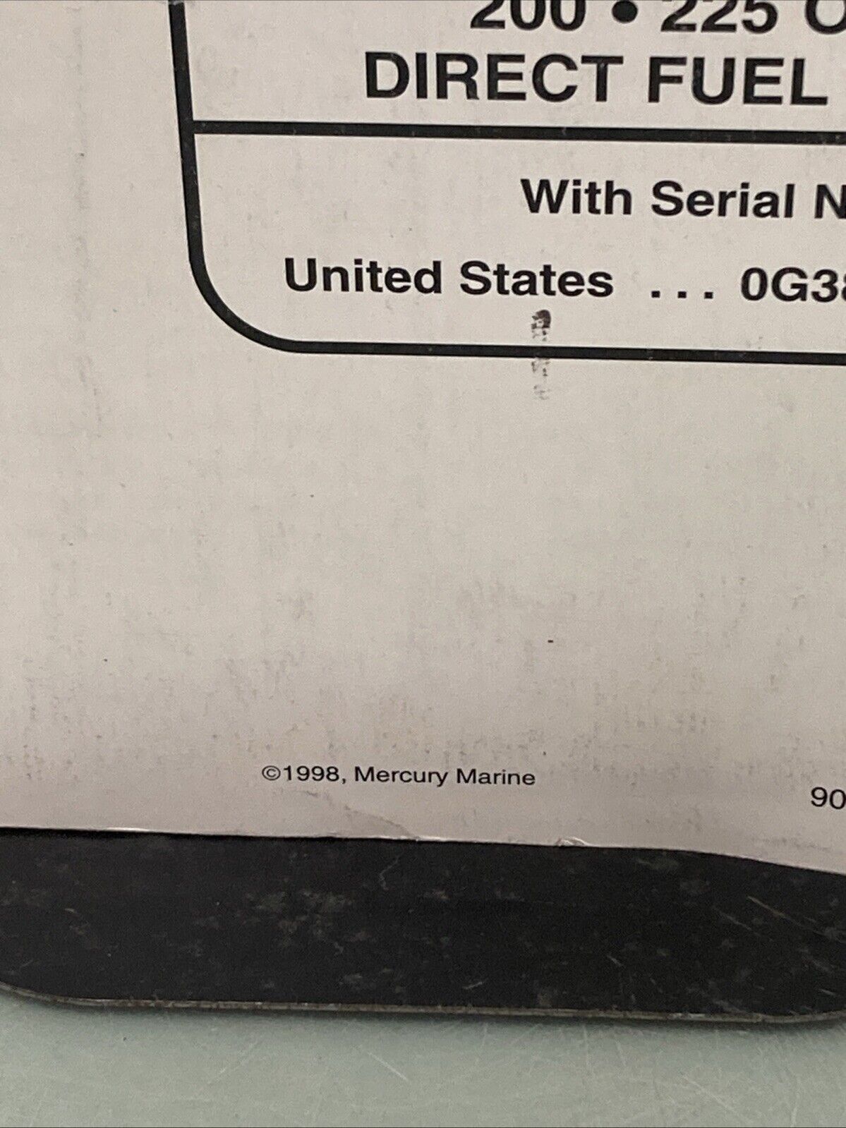 GENUINE MERCURY 90-855348R1 200/250 OPTIMAX DIRECT FUEL INJECTION SERVICE MANUAL