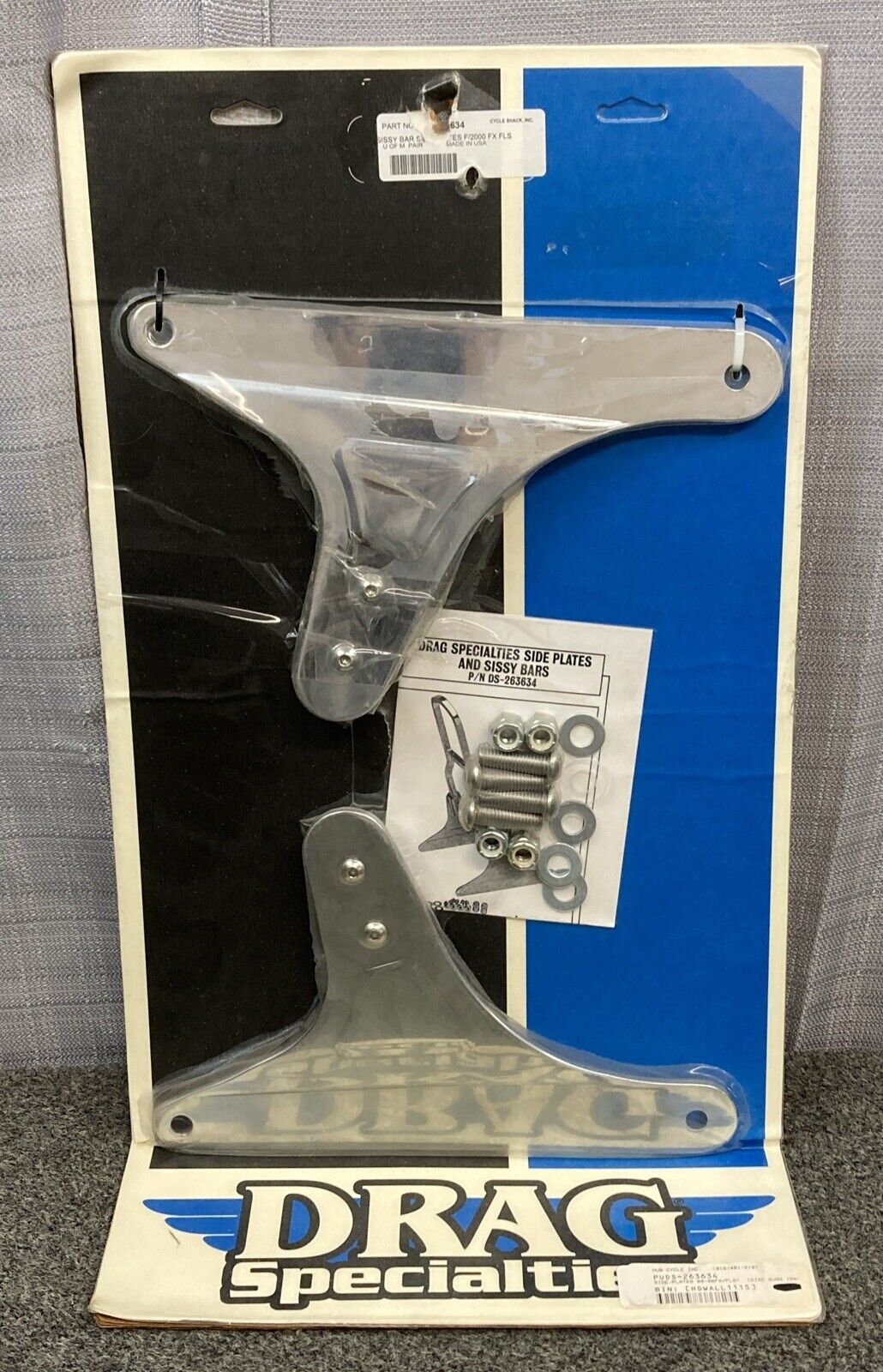 NEW DRAG SPECIALTIES DS-263634 SIDE PLATES 00-06 FX/FLST