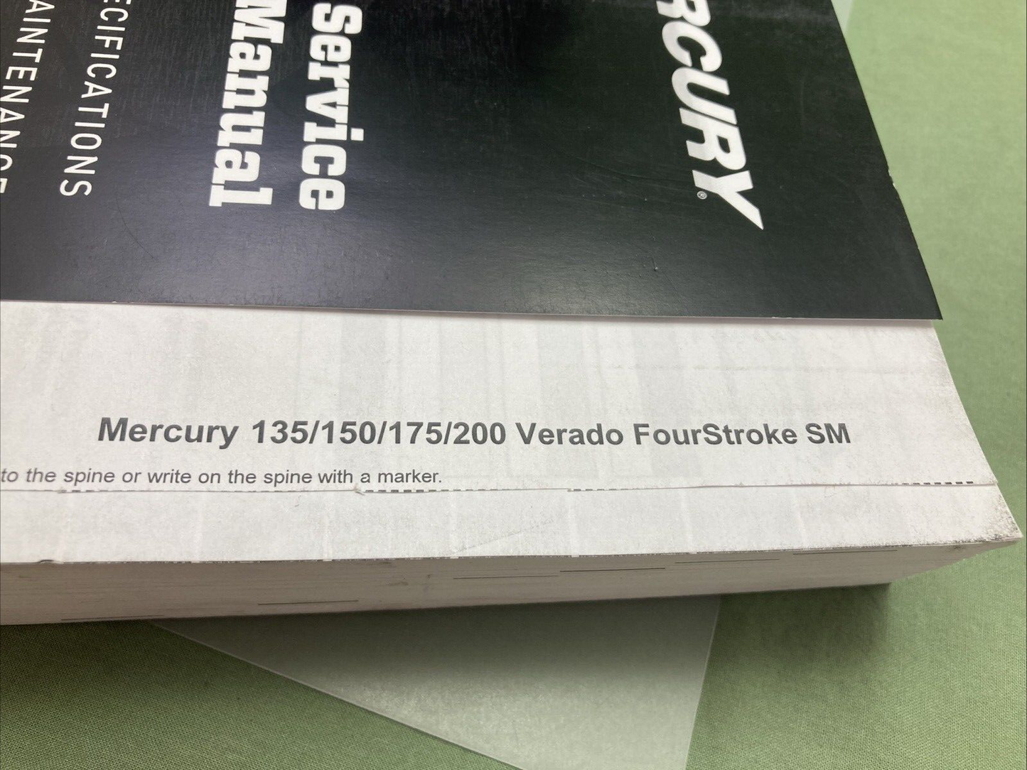 GENUINE MERCURY 90-897928T01 135, 150, 175, 200 VERADO FOURSTROKE SERVICE MANUAL