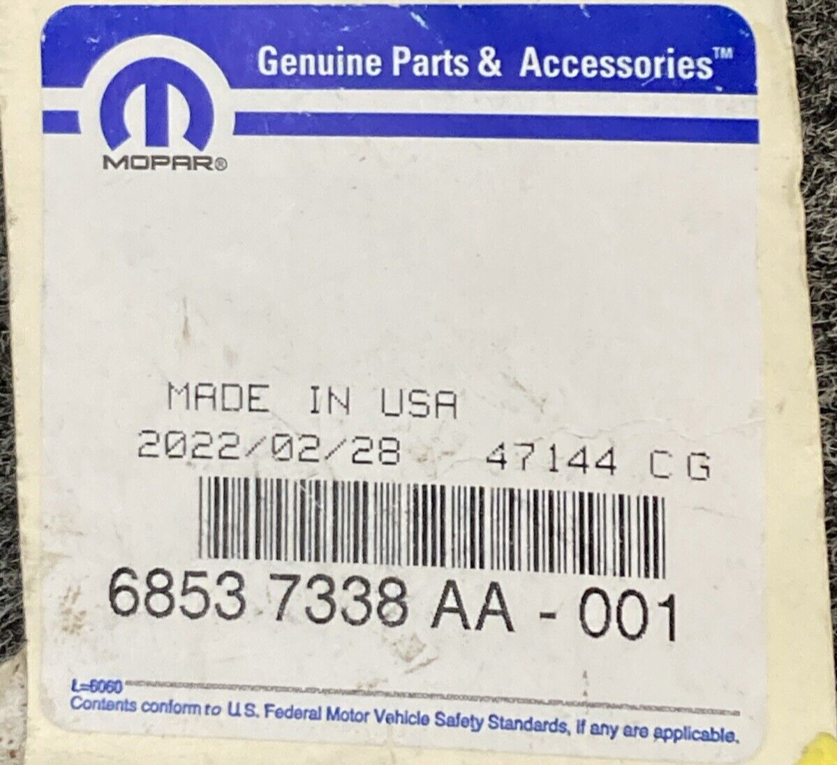 NEW GENUINE MOPAR 68537338AA Support Front Bracket, Right SUPERSEDES 68288334AA