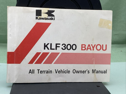 GENUINE KAWASAKI 99920-1451-01 KLF300 BAYOU ALL TERRAIN VEHICLE OWNER'S MANUAL