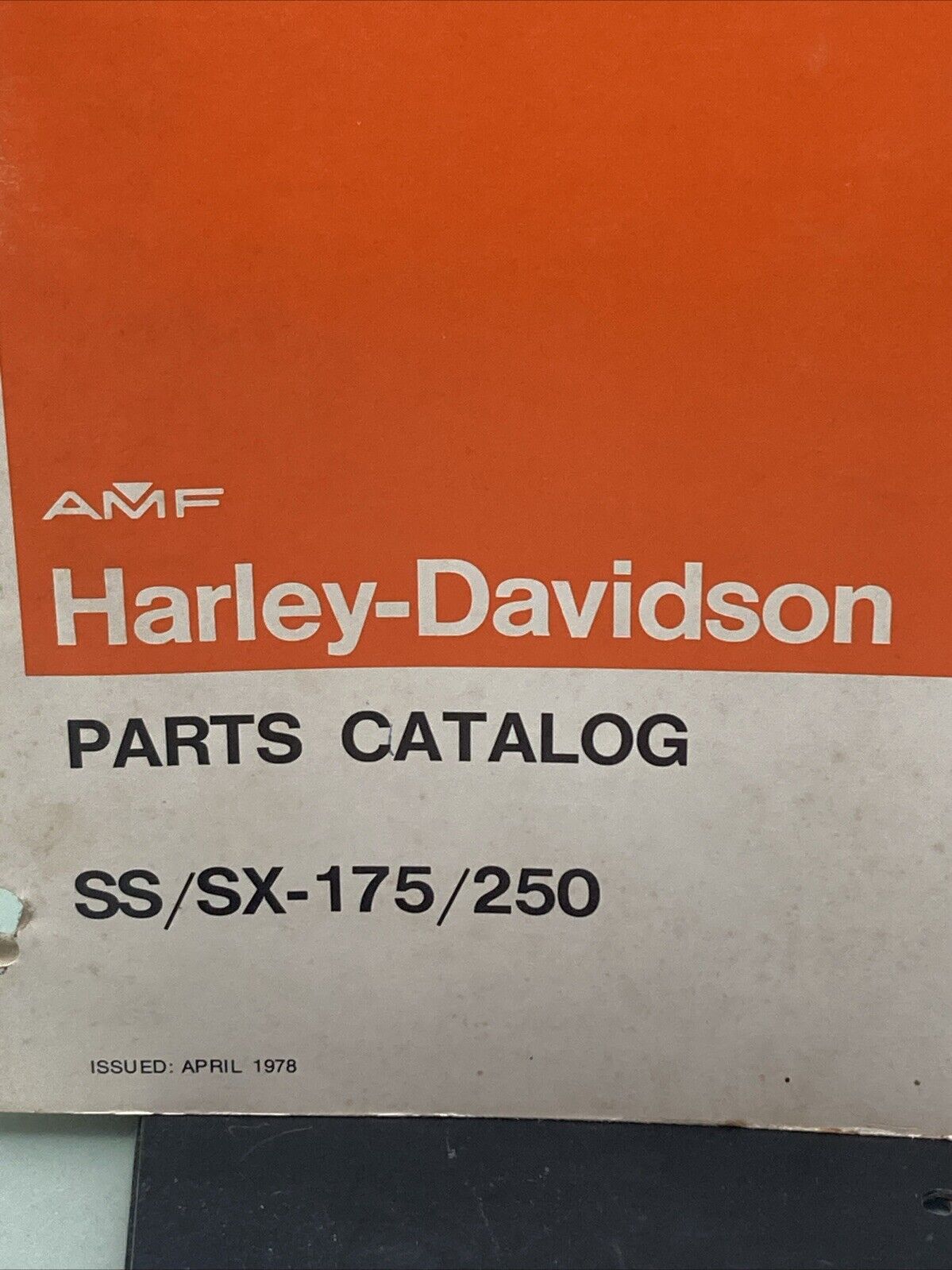 AMF HARLEY DAVIDSON 99440-78 SS/SX-175/250 PARTS CATALOG 1974-1978