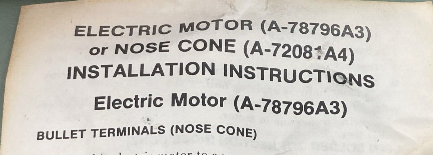 NEW GENUINE MERCURY QUICKSILVER 72081A4 NOSE CONE ASSEMBLY ELECTRIC BLACK