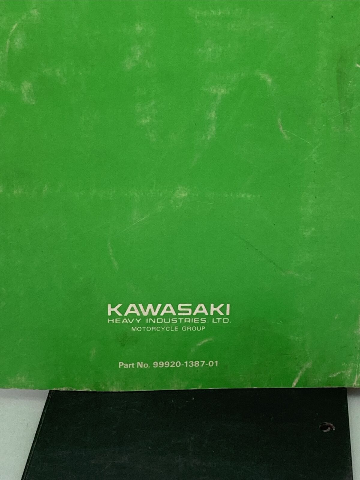 GENUINE KAWASAKI 99920-1387-01 RACE PREPARATION AND TUNING MANUAL KX500