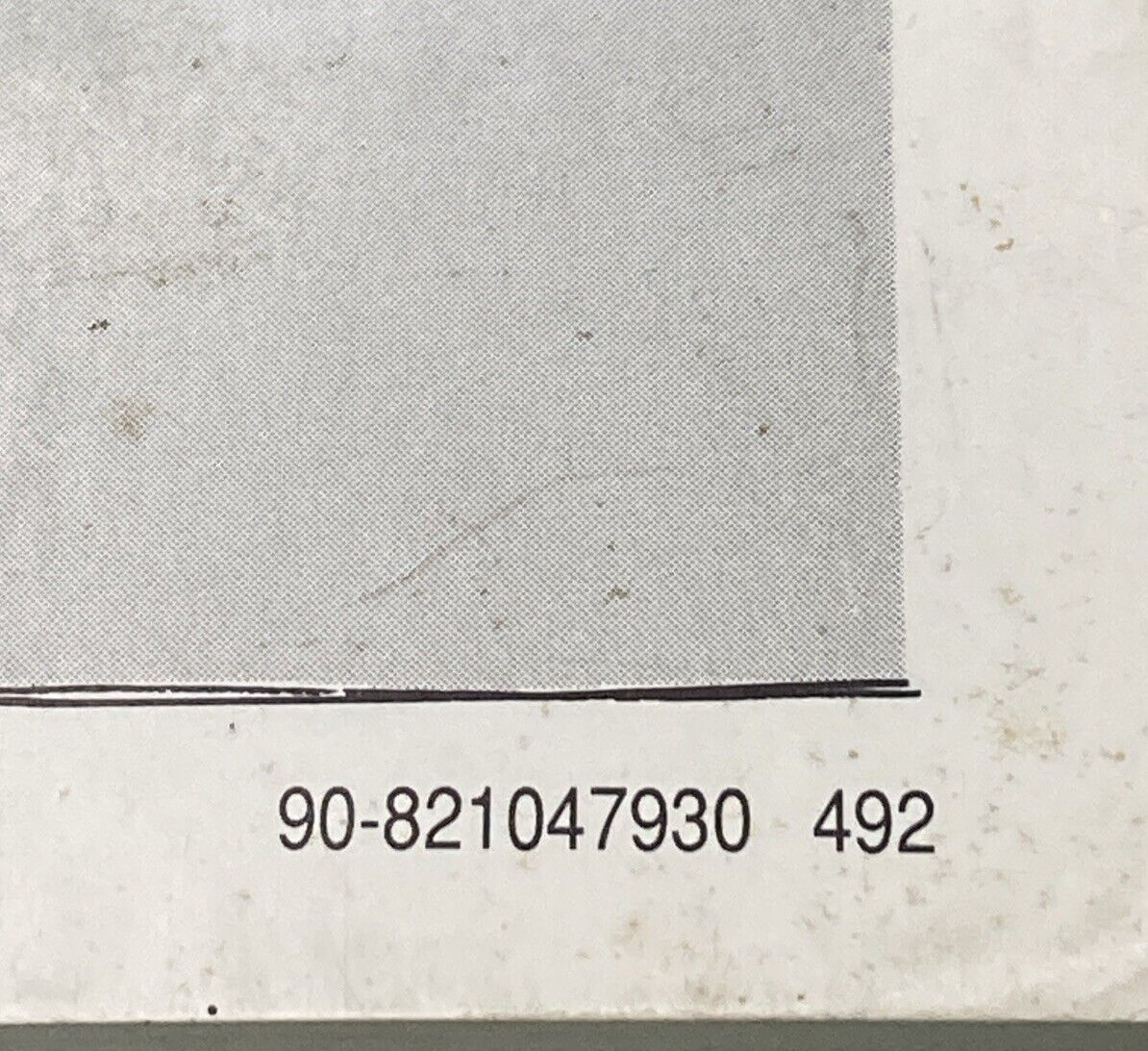 GENUINE MERCURY 90-821047930 ALPHA I OPERATION & MAINTENANCE MANUAL 4 CYL 1992