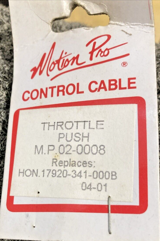 NEW MOTION PRO 02-0008 PUSH THROTTLE CABLE BLACK,  HONDA CB500 CB550 CB750 96-97