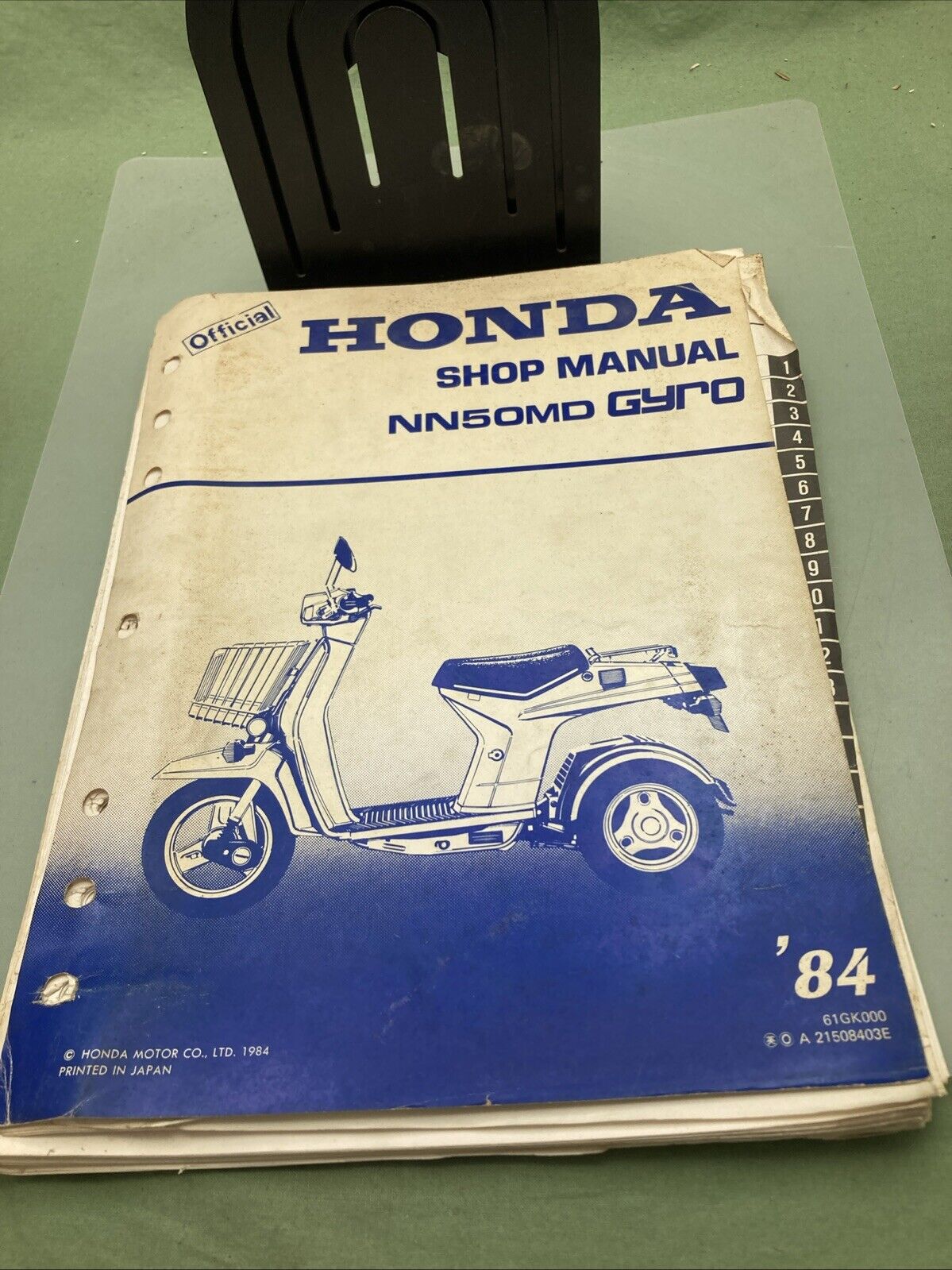 GENUINE HONDA 61GK000 NN50MD GYRO SHOP MANUAL 1984