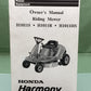 GENUINE HONDA 31772620 HARMONY H1011S/H1011R/H1011HS RIDING MOWER OWNER'S MANUAL