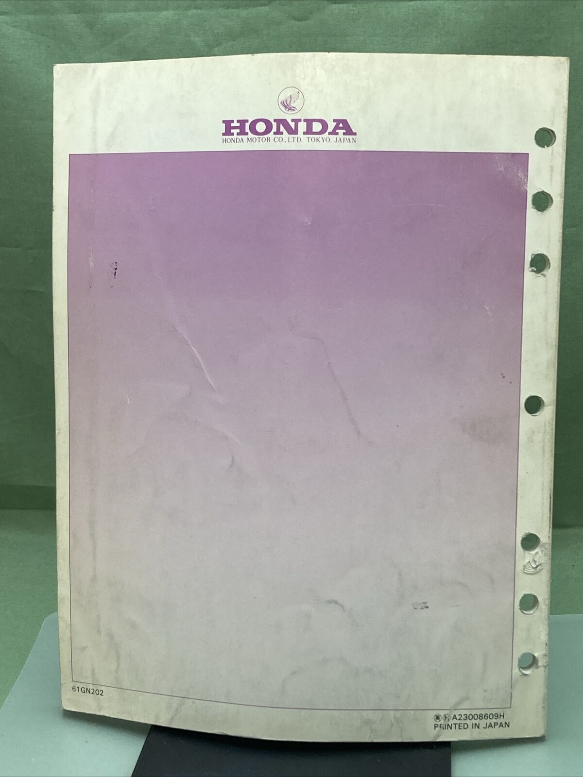 GENUINE HONDA 61GN202 NB50/AERO 50 SERVICE MANUAL '85-'87