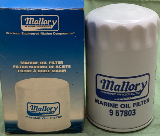 NEW GENUINE MALLORY 9-57803 OIL FILTER FOR MERCURY MARINE