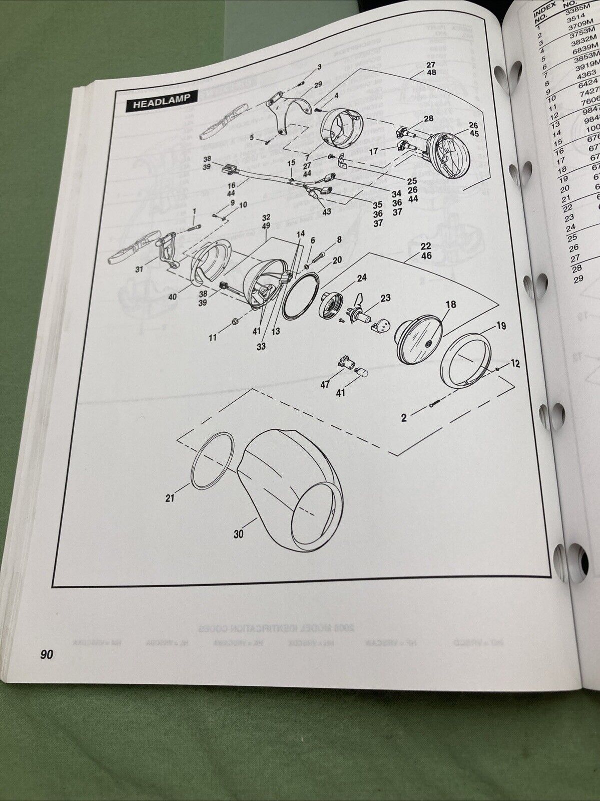 HARLEY DAVIDSON 99457-08 VRSC MODELS 2008 PARTS CATALOG