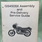 GENUINE SUZUKI MS-6201E-03 GS450SX ASSEMBLY AND PRE-DELIVERY SERVICE GUIDE