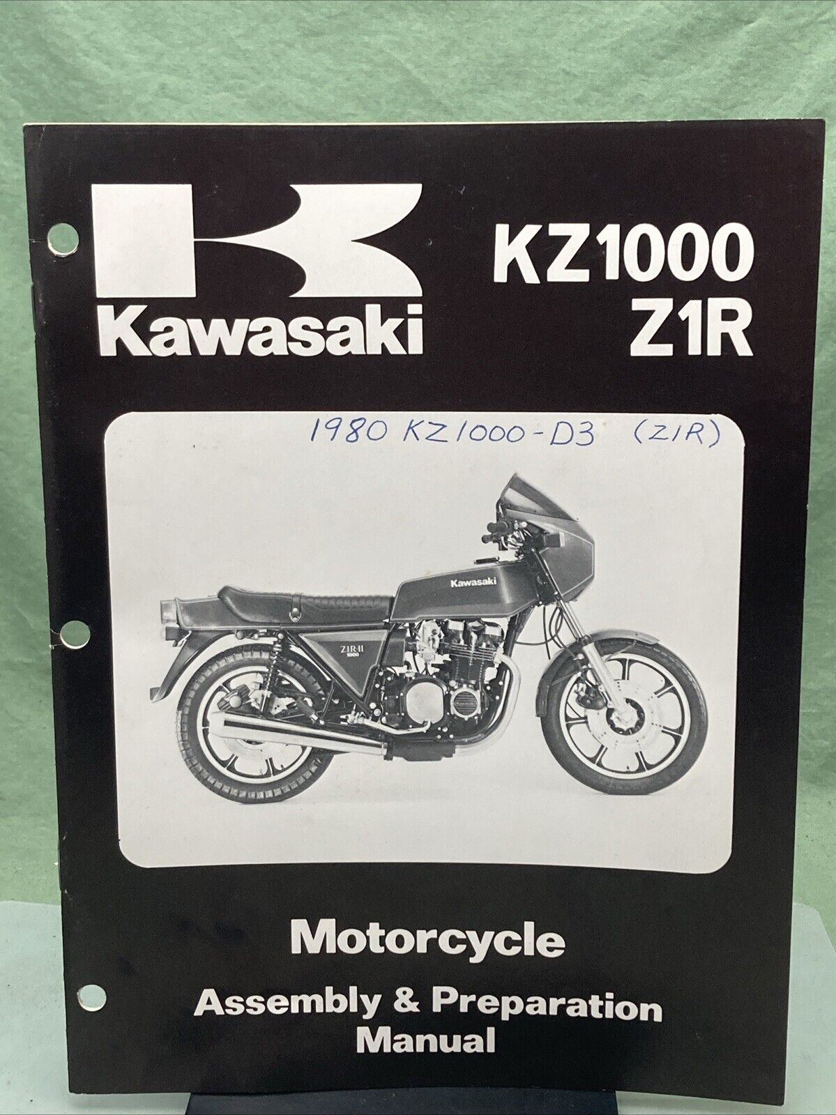 GENUINE KAWASAKI 99931-1042-01 KZ1000Z1R MOTORCYCLE ASSY AND PREP MANUAL 1979