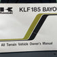 GENUINE KAWASAKI 99920-1377-01 KLF 185 BAYOU OWNER'S MANUAL