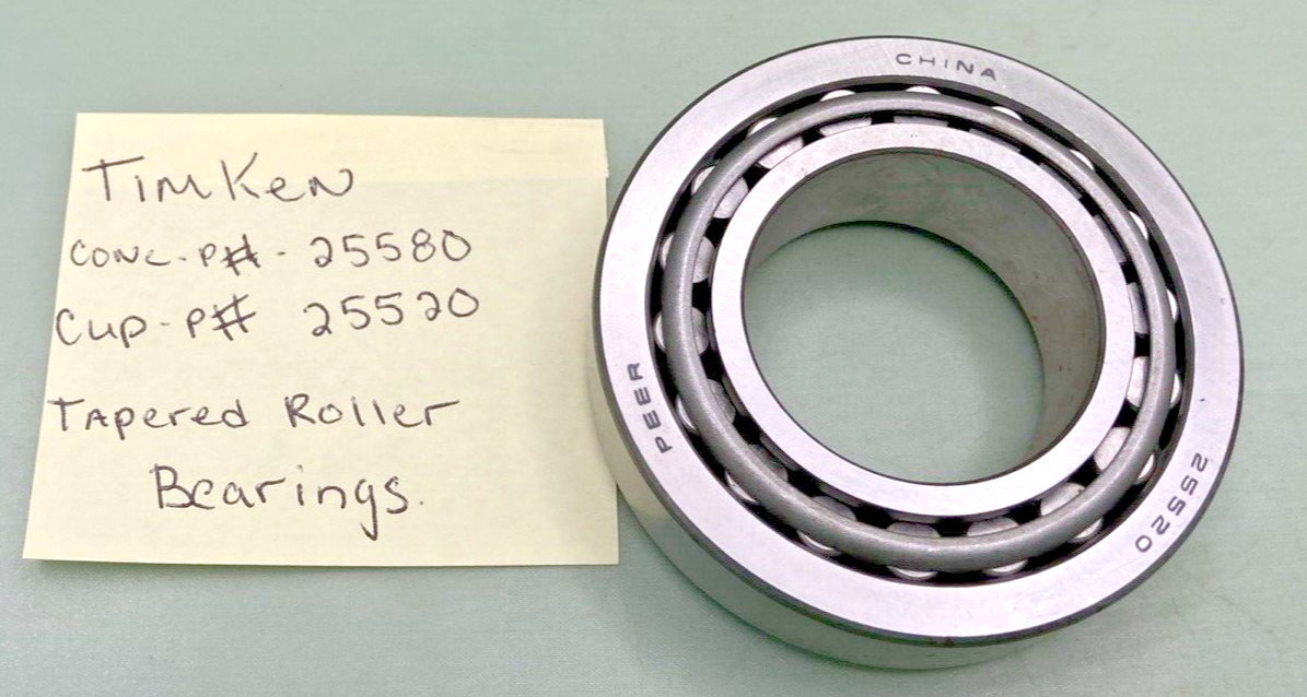 NEW GENUINE TIMKEN 25520 / 25580 Tapered Roller Bearings - TS (Tapered Single)