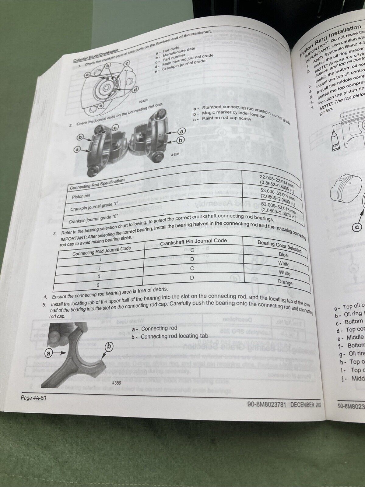 GENUINE MERCURY 90-8M8023781 VERADO SCI 350 RACING SERVICE MANUAL 2009