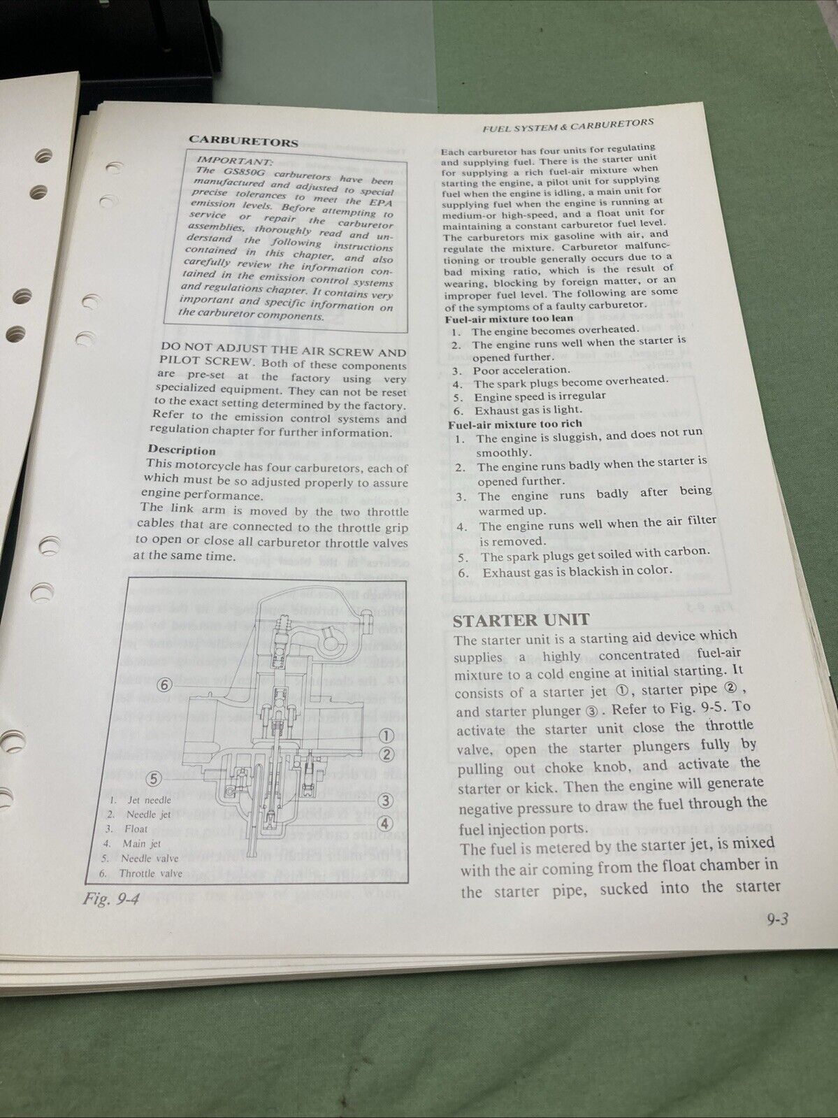 GENUINE SUZUKI 99000-85820-1E3 GS850G SERVICE MANUAL 1981