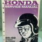 GENUINE HONDA 61KM103 CH250/ELITE 250 SERVICE MANUAL '88-'88