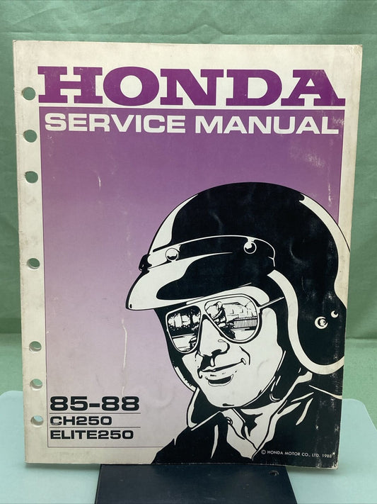 GENUINE HONDA 61KM103 CH250/ELITE 250 SERVICE MANUAL '88-'88