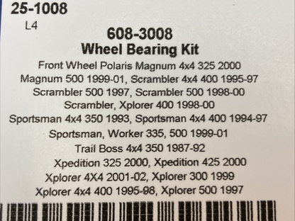 New Genuine N2 608-3008 WHEEL BEARING KIT for Polaris