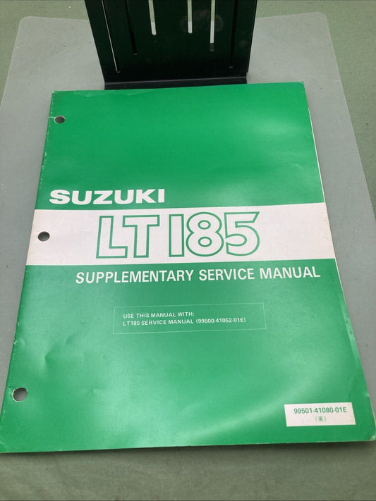 GENUINE SUZUKI 99501-41080-01E LT185 SUPPLEMENTARY SERVICE MANUAL 1985