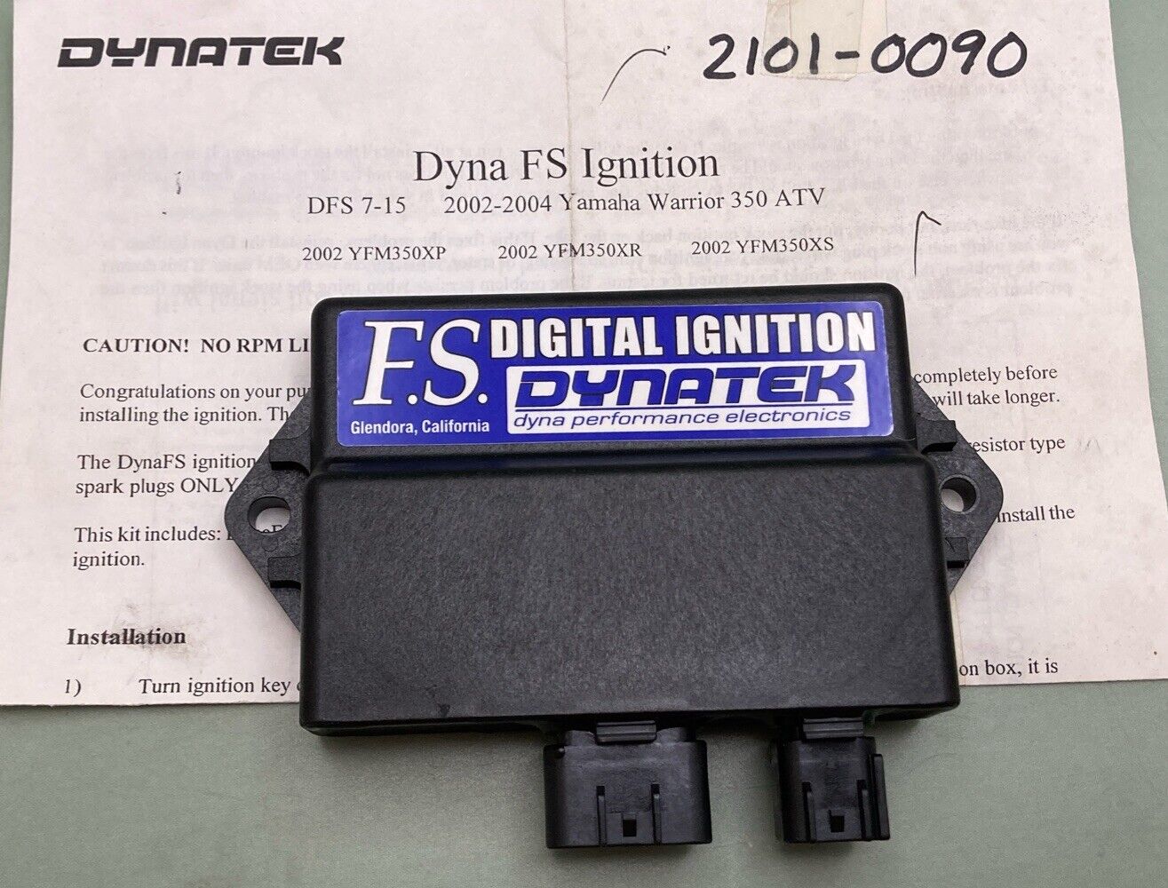 NEW GENUINE DYNATK DFS7-15 DYNA FS IGNITON MODULE YAMAHA WARRIOR 02-04 2101-0090
