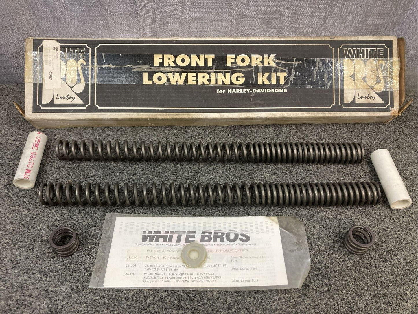 NEW GENUINE WHITE BROS 28-100 LOW BOY FORK LOWER KIT 41MM