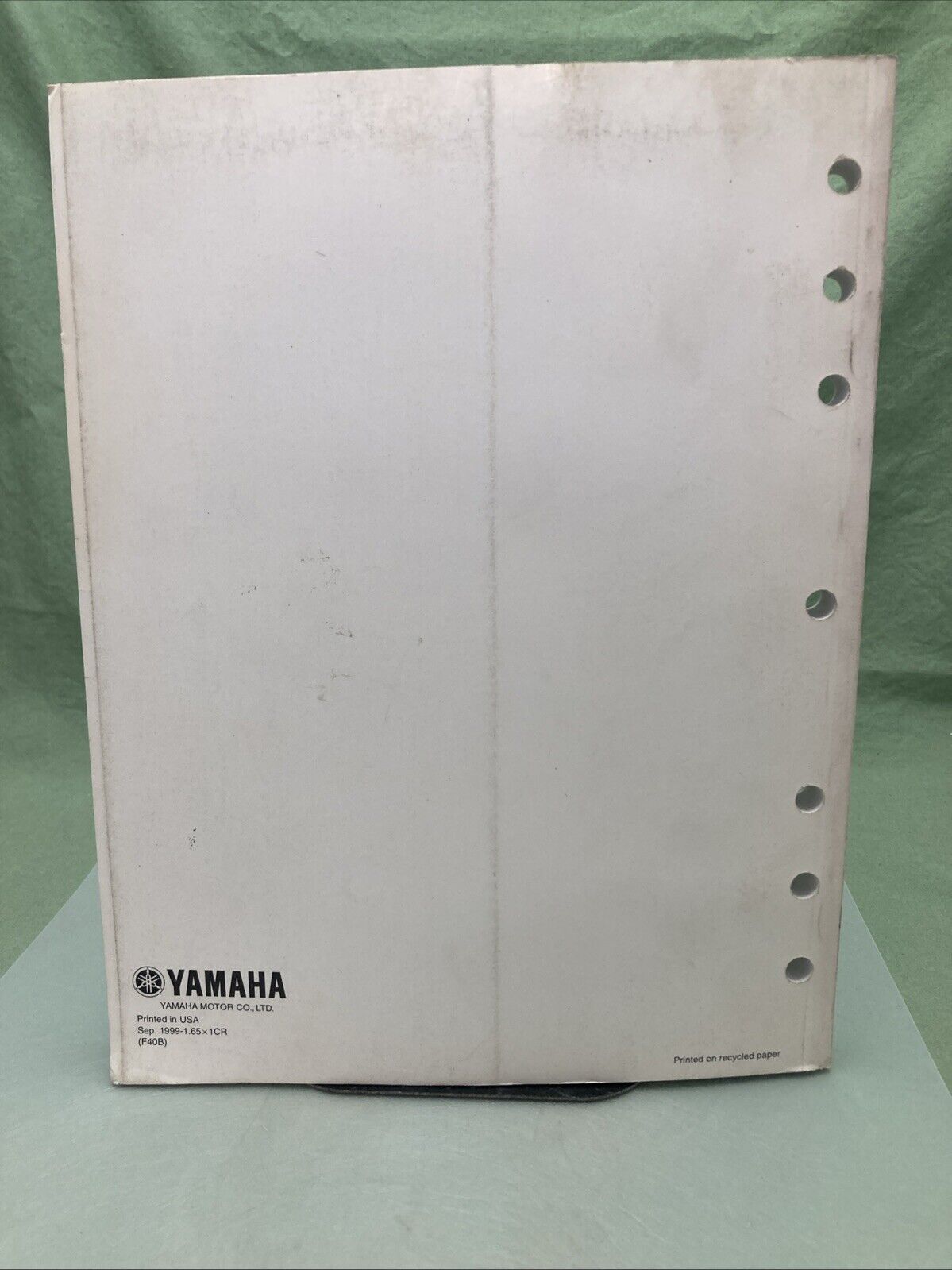 GENUINE YAMAHA LIT-18616-02-16 F40B SERVICE MANUAL 1999