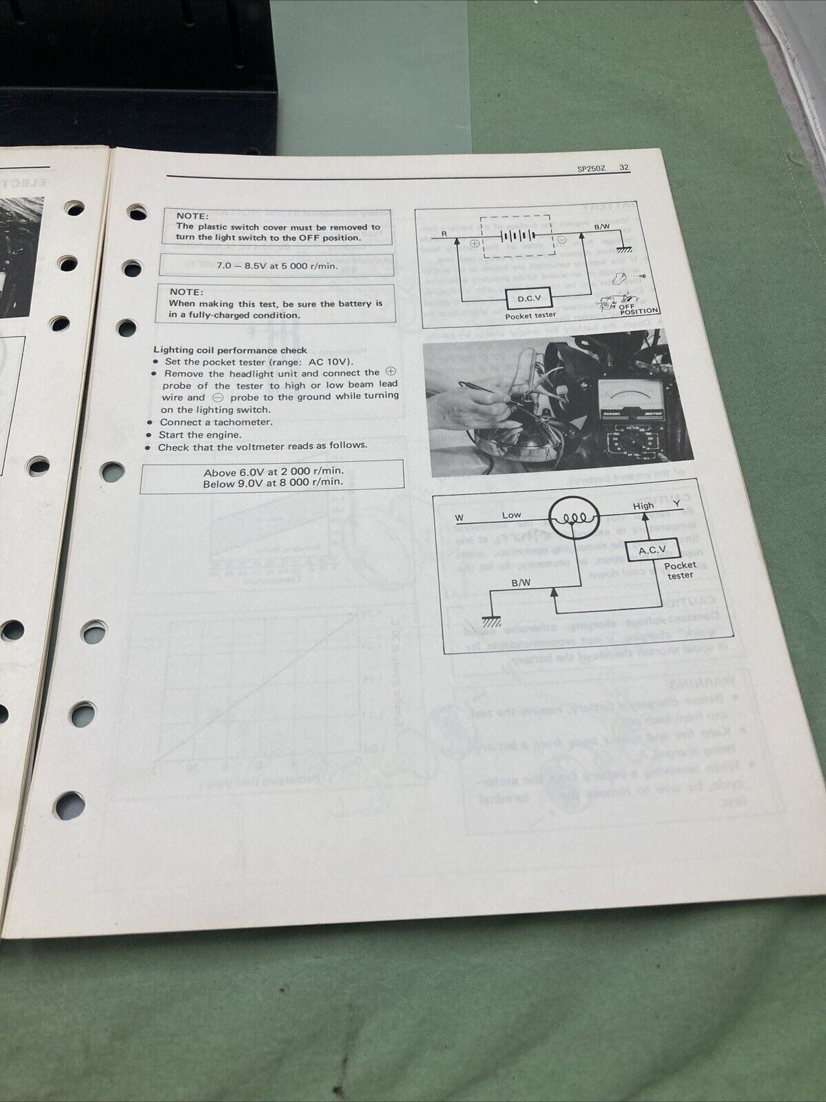 GENUINE SUZUKI 99501-42000-03E SP250 SUPPLEMENTARY SERVICE MANUAL 1982