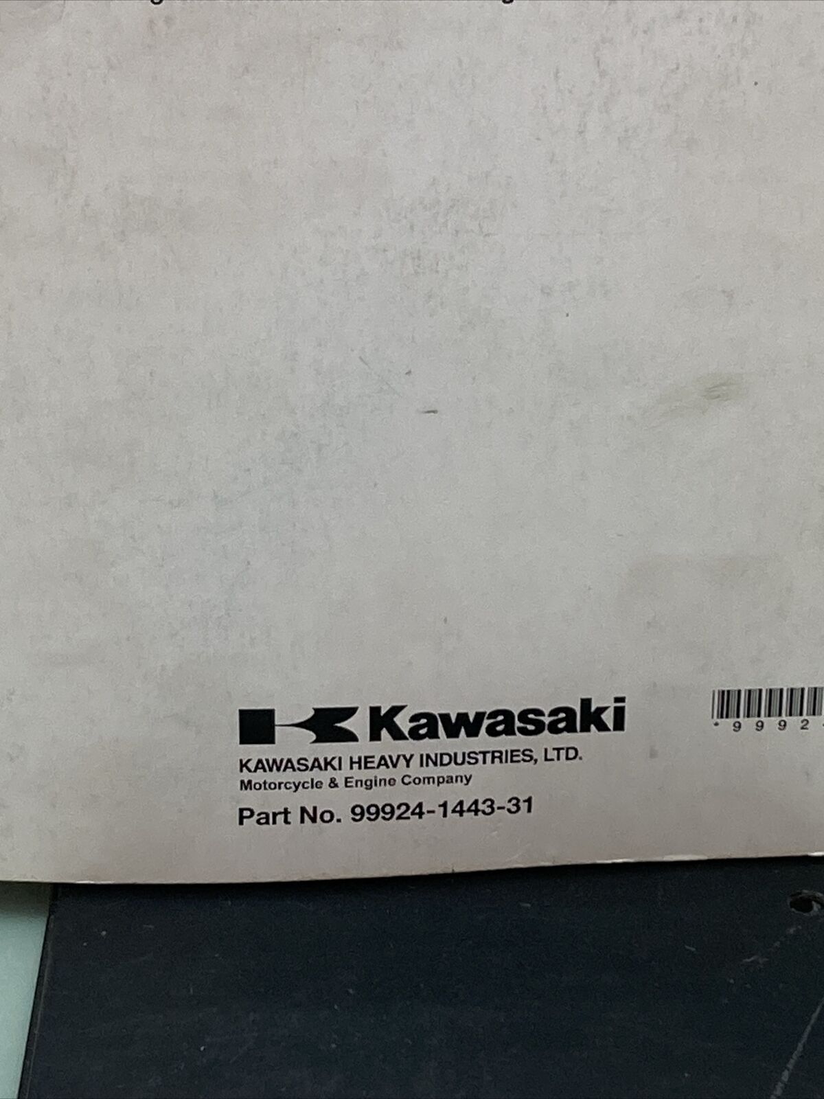 GENUINE KAWASAKI 99924-1443-31 NINJA ZX-10R/NINJA ZX-10R ABS SERVICE MANUAL