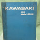 GENUINE KAWASAKI PARTS CATALOG 100 MODEL G31M NO. 6920