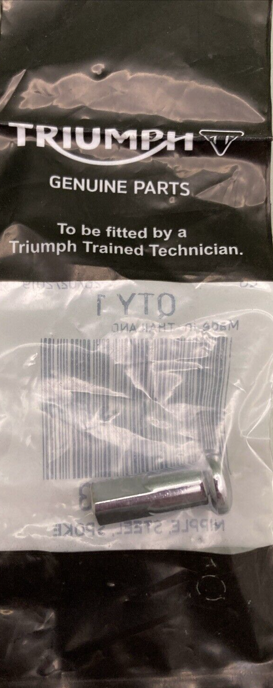 NEW GENUINE TRIUMPH T2005003 Nipple, Steel, Spoke